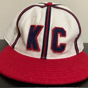 Kansas City Monarchs wool fitted hat Ebbets Field Flannels, size 7 7/8 NEW